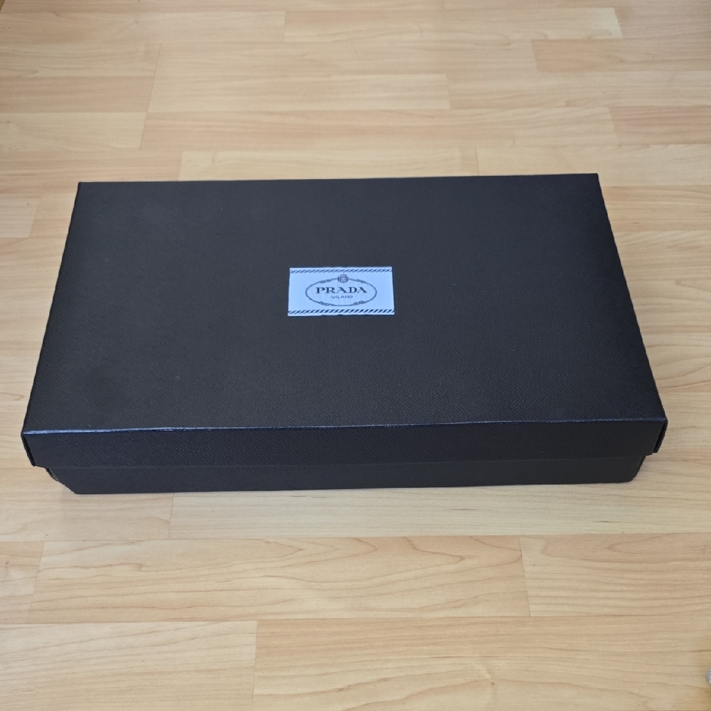 Prada Milano Authentic Elegant Black Empty Box Gift Box 16"×10"×2.5"